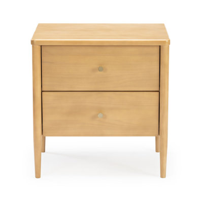 Harbor 2 Drawer Nightstand, Blonde