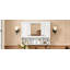 Armoire à pharmacie murale pour salle de bain, armoire de salle de bain moderne avec miroir, armoire à miroir avec tablettes ouvertes,-2084826354
