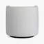 Chaise d'appoint pivotante demi-tonneau Dove Grey