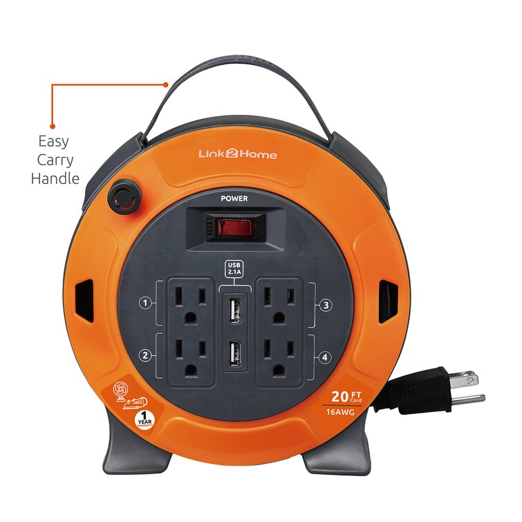 Link2Home 10 Amps Tamper Resistant Combination Outlet with USB