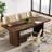 6.56FT Rectangle Conference Table, 78.74" Meeting Table With Double Base, Modular Seminar Table-1933380993