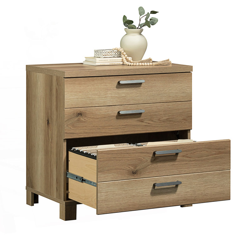 Rustic Lateral File With Smooth Full-Extension Drawers
