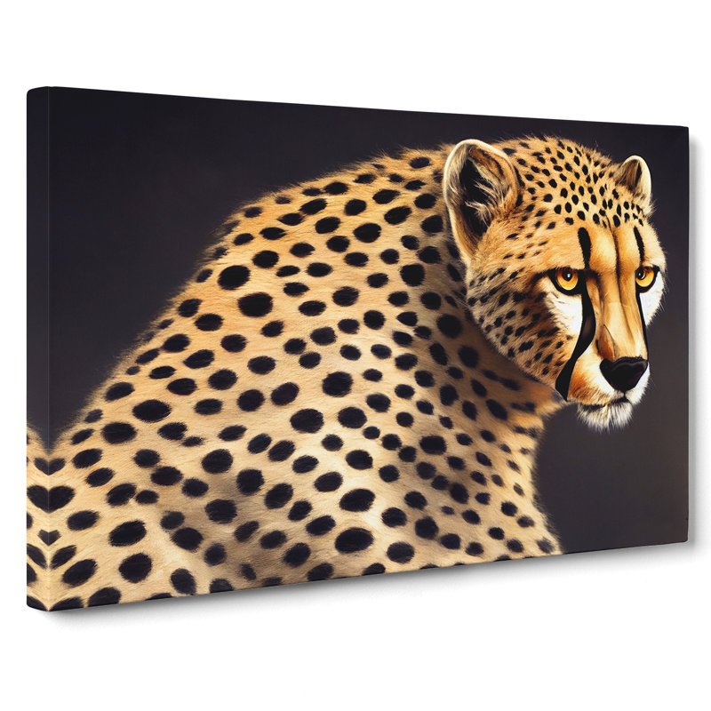 Masterful Cheetah - Wrapped Canvas, 35cm H x 50cm W x 3cm D