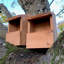 Wooden Robin Mounted Bird House