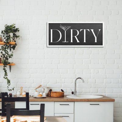 «Dirty Martini» avec lettrage sur tableau noir, estampe numérique, design par lettré et doublé