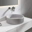 Lavabo de salle de bain moderne vasque en béton gris