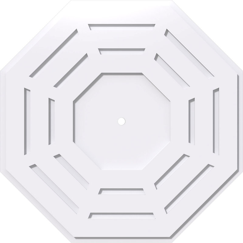Médaillon de plafond contemporain en PVC Westin, H 1 po x l 32 po x P 32 po