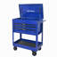 Chariot à outils multifonctionnel à 3 tiroirs avec roulettes et plateau en acier-396340523