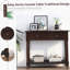 Console Daisy Series avec deux tiroirs et une tablette inférieure (espresso)-1280573155