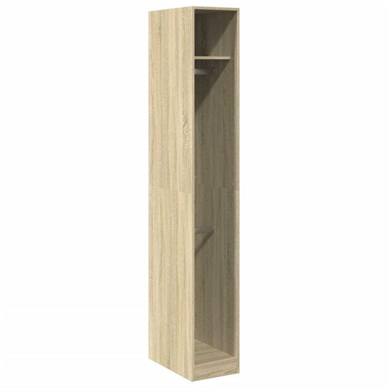 Artressia Manufactured Wood Wardrobe, Sonoma Oak, 30 x 50 x 200 cm