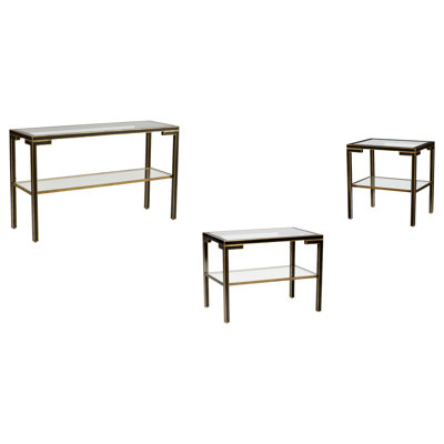 Ensemble de tables basses 3 pièces Decker