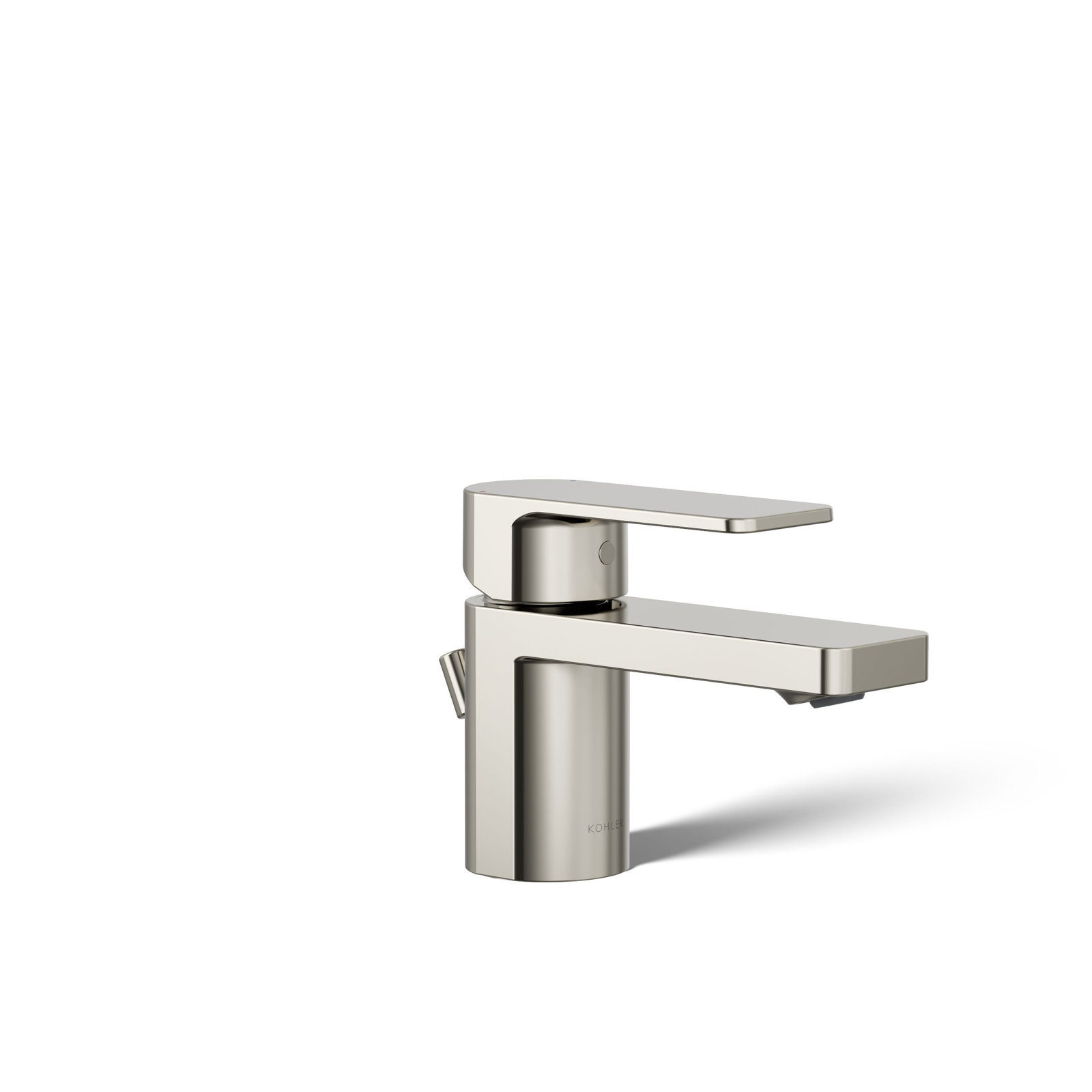 Parallel Single-Hole Bathroom Faucet, Polished Nickel