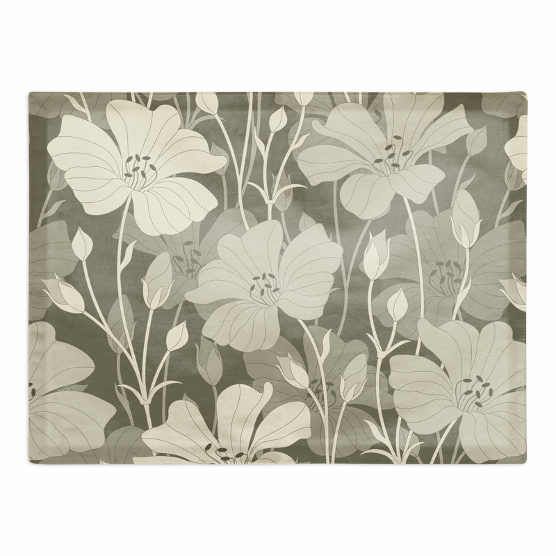 Napperon Floral, Brun clair