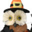 Couronne de chouette 19 po Halloween