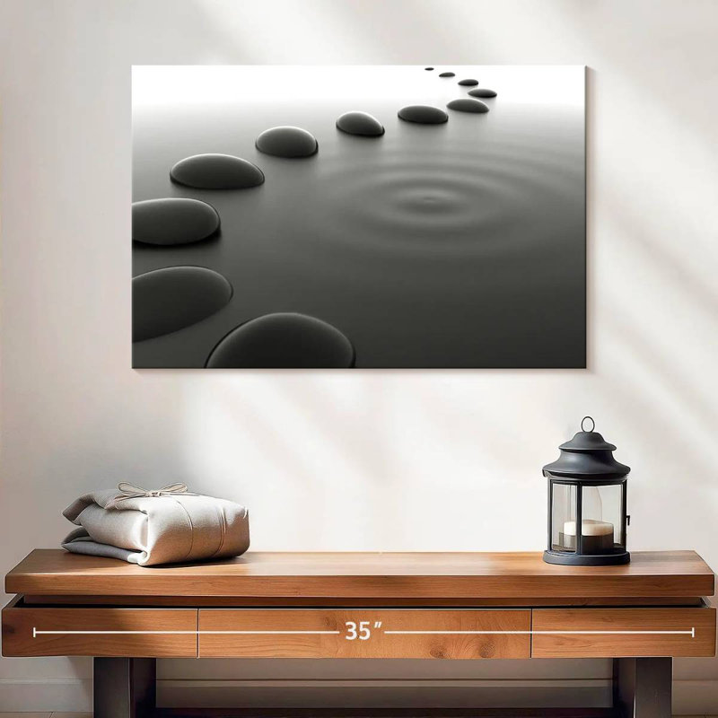 Pebbles On Water, 16" H x 24" W