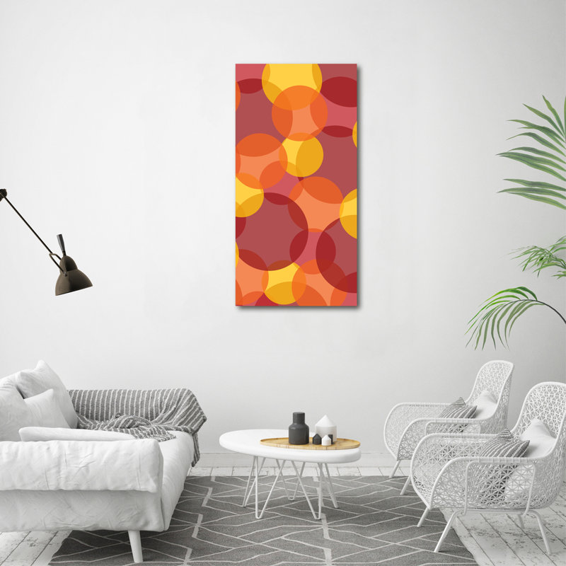 Coloured Circles - Wrapped Canvas Print