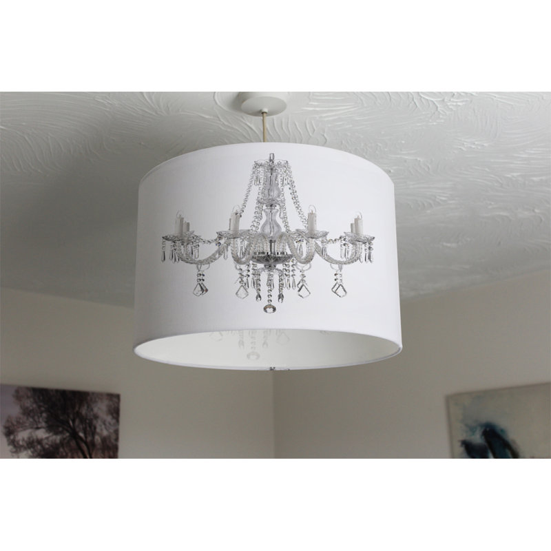 Cotton Drum Lamp Shade ( Uno ), 25cm H x 40cm W x 40cm D