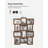 Rustic Brown Collage Picture Frame - 12-Photo Display For Family Memories - Easy To Assemble