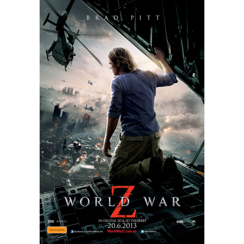 World War Z, H 18 po x l 12 po
