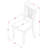 7 Piece Dining Table Set Consist of an Oval Dinner Table with Butterfly Leaf and 6 Linen Fabric Dining Room Chairs, Oak-1692058367-1672671767