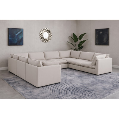 Aru Upholstered U-Shaped Sectional Reversible
