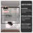 56-60" W x 56" H  Sliding Semi-Frameless Tub Door With Clear Glass And Handles-106896792