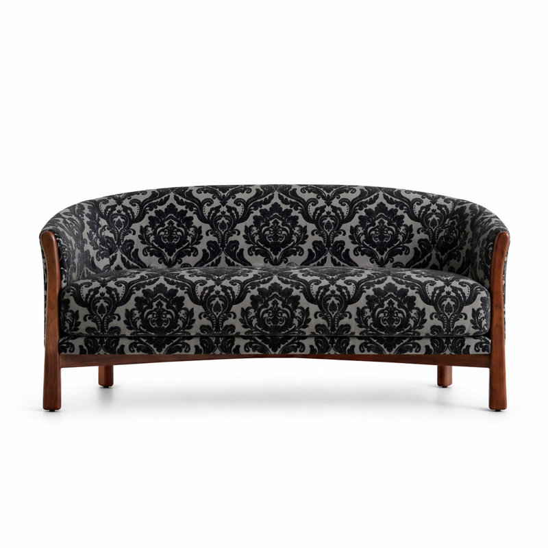Damask Two Tone Velvet | Neiman Fabric, Charcoal