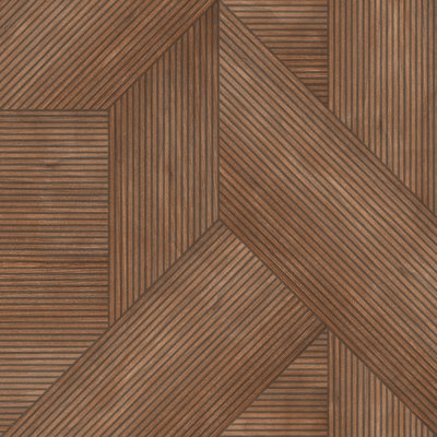Sculpted Chevron Wood Panels Wallpaper
