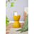 Compact and Stylish Yellow Plastic Side Table Stool, Perfect for Small Spaces and Modern Interiors.