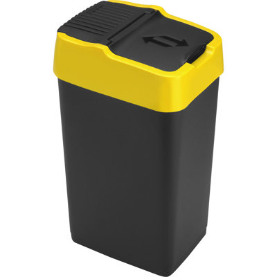 Plastic Swing Top Kitchen Trash Can
