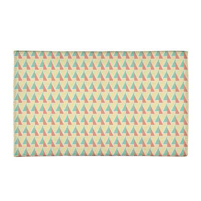 Tapis avec flèches déplacées jaune/orange/vert