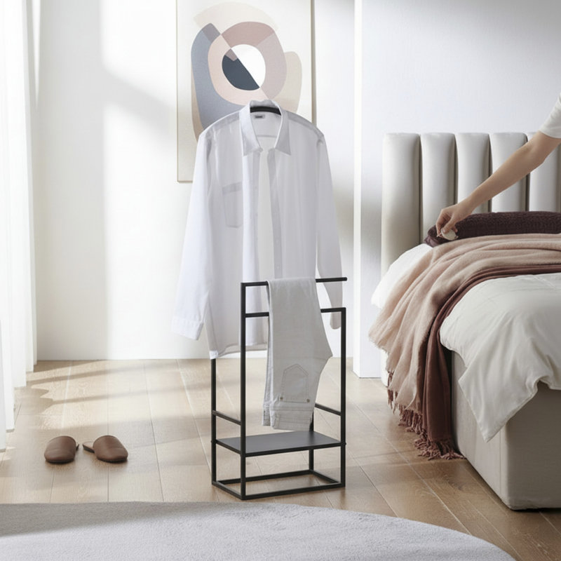 Wyarno Metal Freestanding Valet Stand