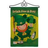 Double Sided 18.5'' H x 13'' W Polyester St. Patrick's Day Garden Flag