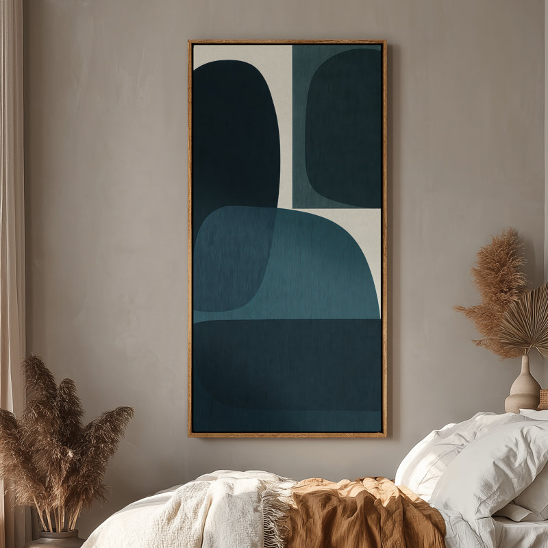 Extra Large Framed Canvas Wall Art - Vintage Wall Prints for Bedroom, Natural
