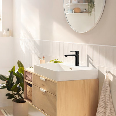 Rebris S Single Hole Bathroom Faucet with Drain Assembly