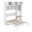 Lit escamotable double pleine grandeur avec bureau