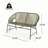 Spacious Patio Sofas, Pe Rattan Iron Frame, Modern Rustic Porch