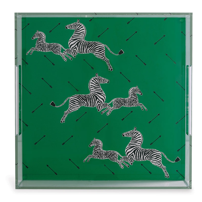 Scalamandre Maison Tray, Green