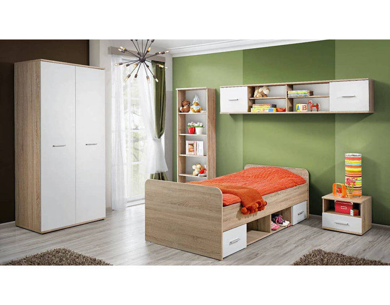 45cm W Manufactured Wood Bedside Table