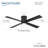 Falco 54" Led Flush Mount Ceiling Fan-116794732-116794731