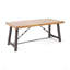 Table de salle à manger d'extérieur en bois d'acacia