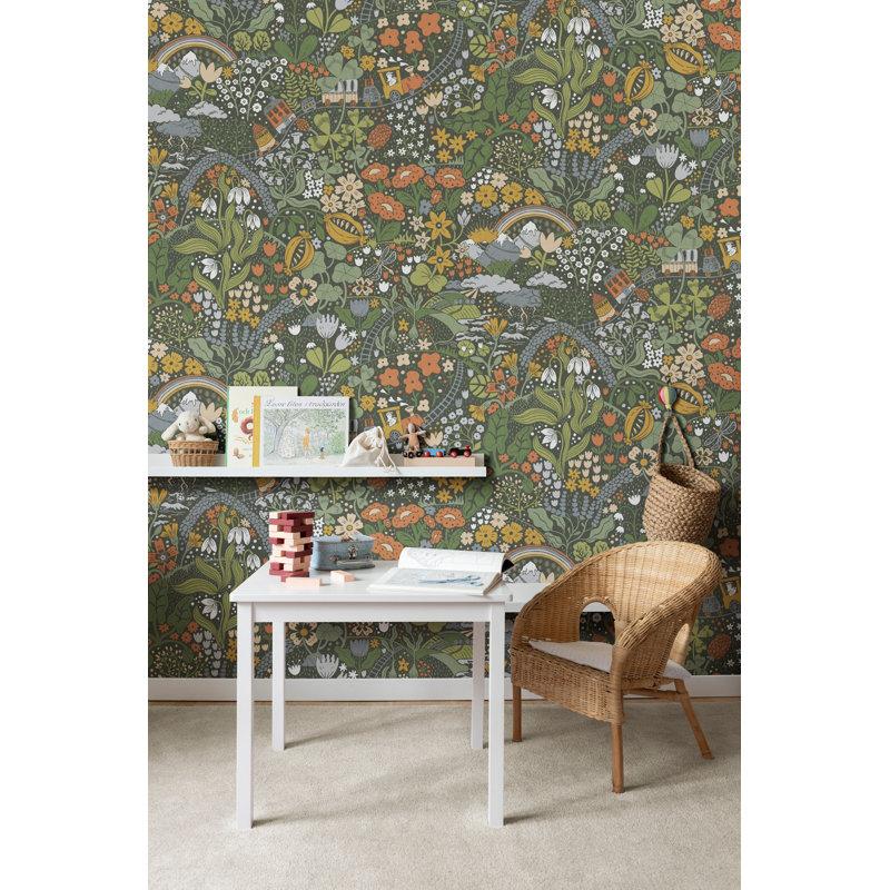 Galerie Resan Tåget Train Journey Wallpaper, Blue