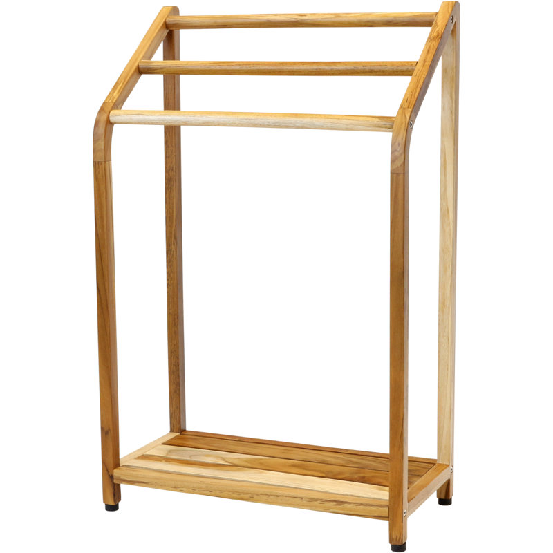 Sula Clear-Shield Versatile Teak Towel Rack