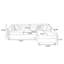 Canapé modulaire 2 pièces rembourré-601789393-601789394