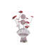 Lampe de table en aluminium en forme de fleur et vase en aluminium avec éclairage DEL, pièce décorative élégante et durable