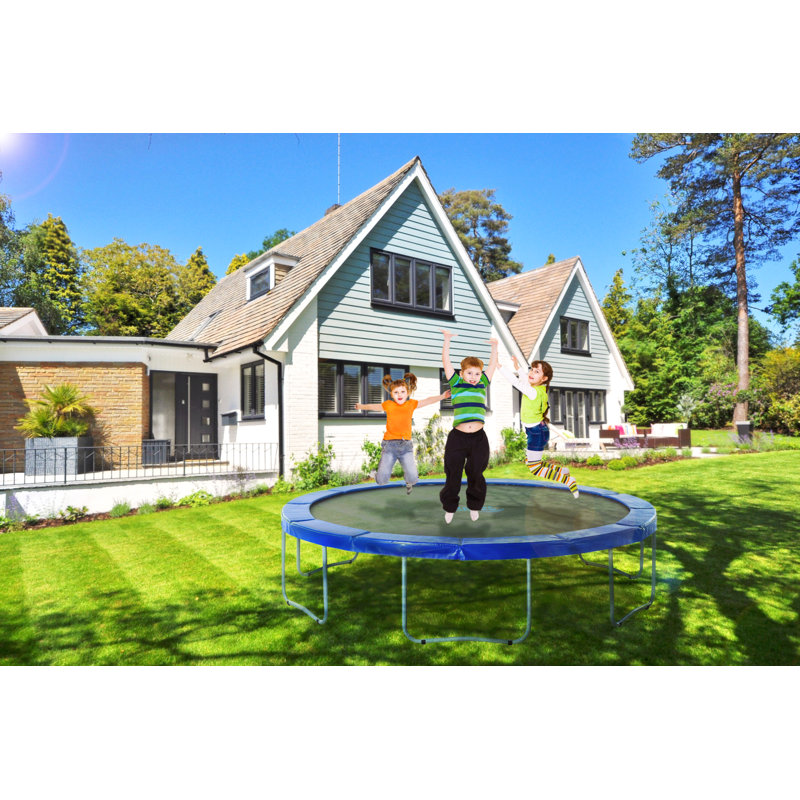 Machrus Upper Bounce 12 FT Round Backyard/Outdoor Trampoline with Safety Pad