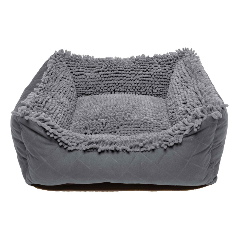 Lit pour animaux en polyester DGS Pet Products, L 20 po x P 22 po x H 8 po, Petit, Gris froid