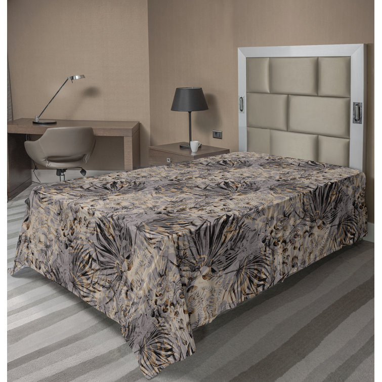Ambesonne, drap plat floral pivoines, art botanique printanier