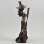 Henschler Witch with Cat Bronze Sculpture