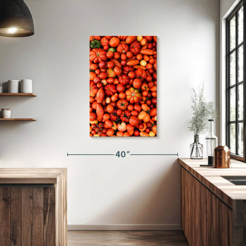 Yarlin Red And Orange Vegetables, 36" H x 24" W